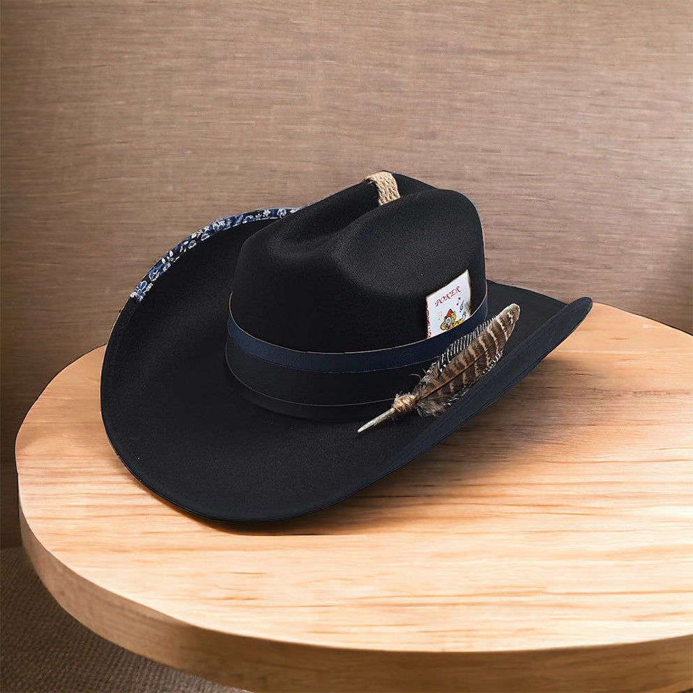 Chapeau Cowboy Vintage - Style Cowboy Poker