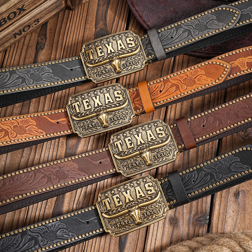 Boucle De Ceinture Vintage Ft. Towson Oklahoma FFA - Motif Corde De Veau Rodéo - Occasion En Bon état
