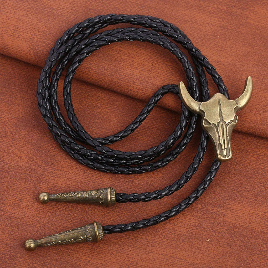 Cravate Bolo Crâne de taureau - Décoration robuste pour une ambiance western